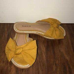 Yellow Slide Sandals